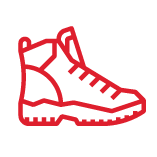Red boot icon
