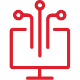 Red computer icon